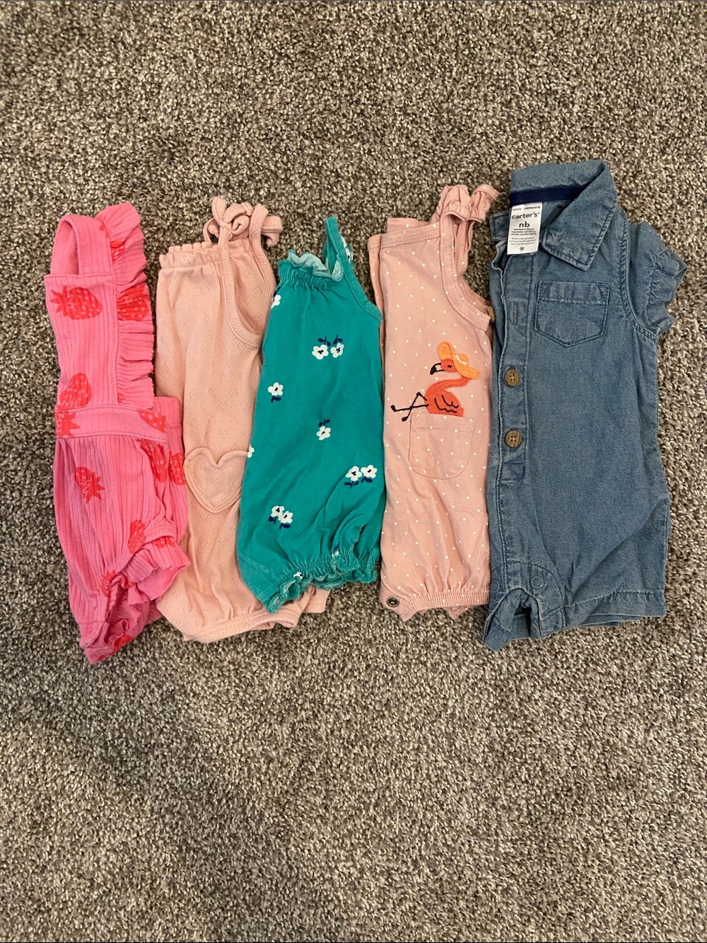 Baby Girl Romper Bundle - Newborn - Cat & Jack and Carter’s